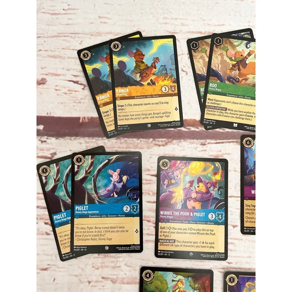 DISNEY LORCANA Attack of the Vine Card Lot Winnie the Pooh & Friends